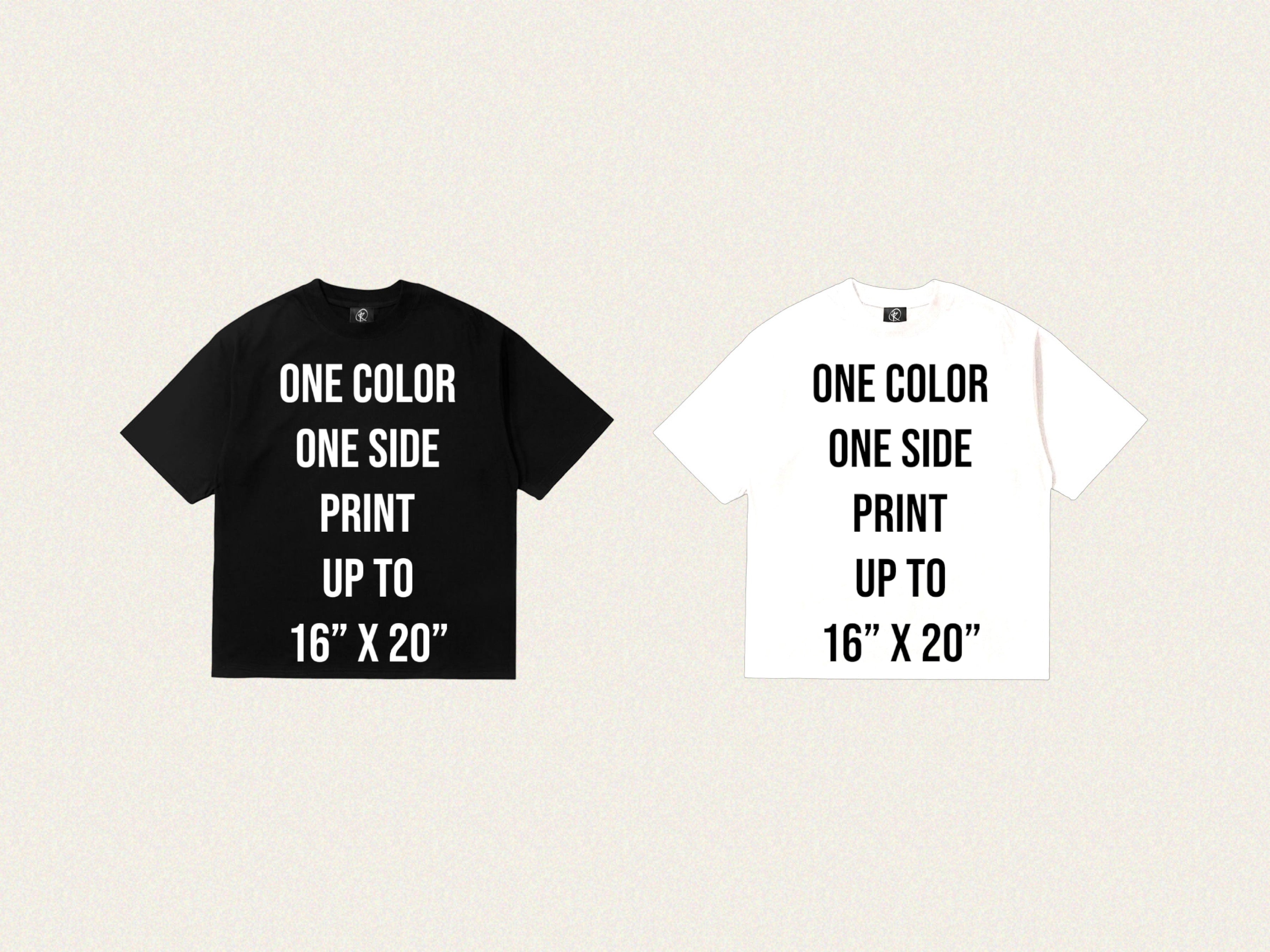 Gildan 2000 6 oz. - One Color/One Side Print - White or Black