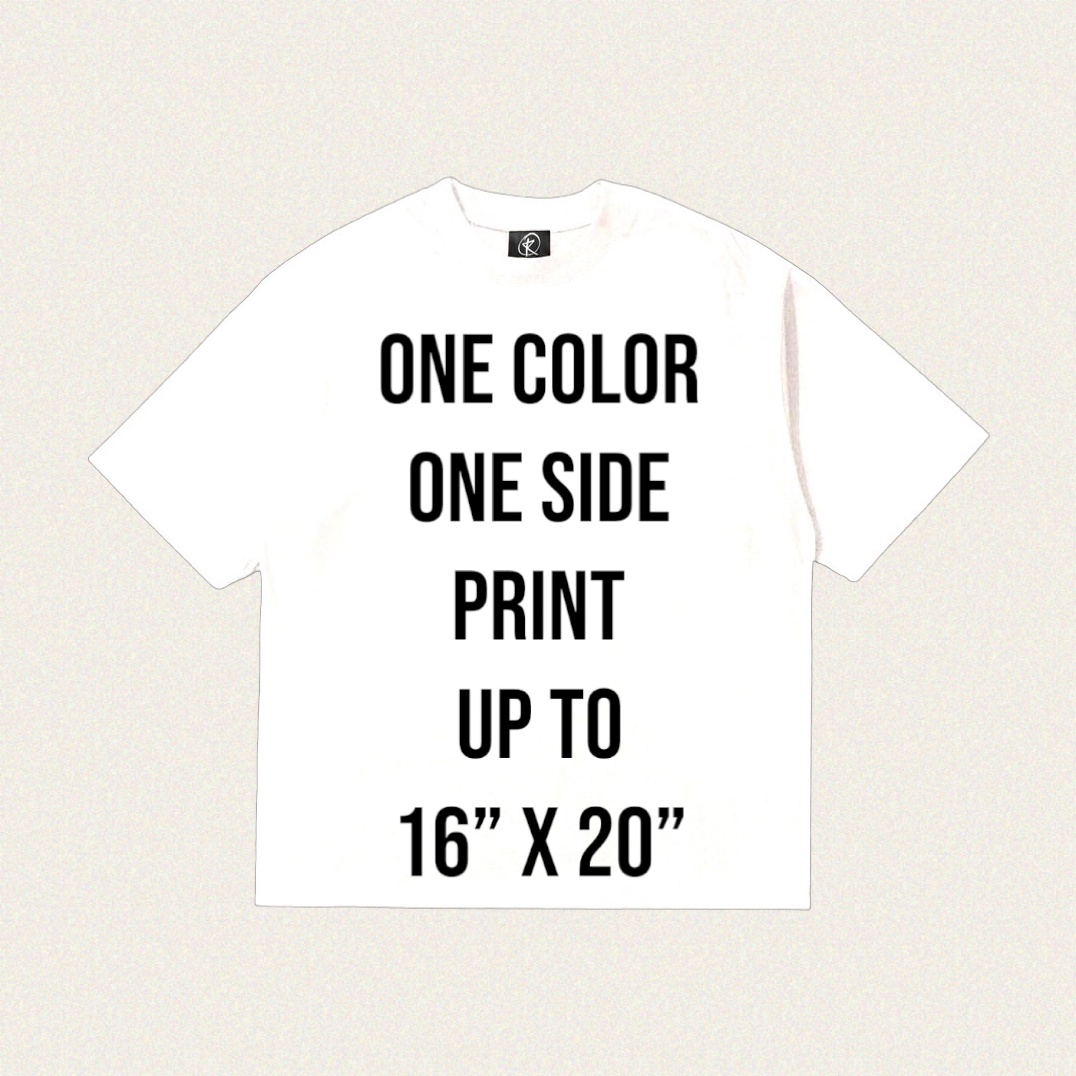 Gildan 2000 6 oz. - One Color/One Side Print - White or Black