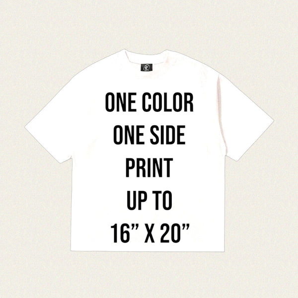 Gildan 2000 6 oz. - One Color/One Side Print - White or Black
