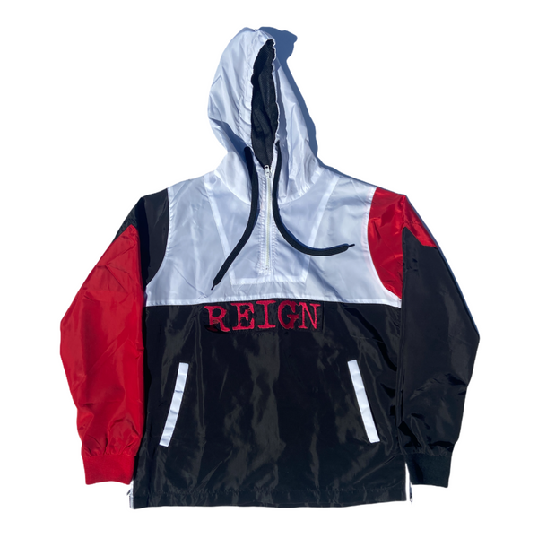 Reign Windbreaker Jacket - Red/Black/White